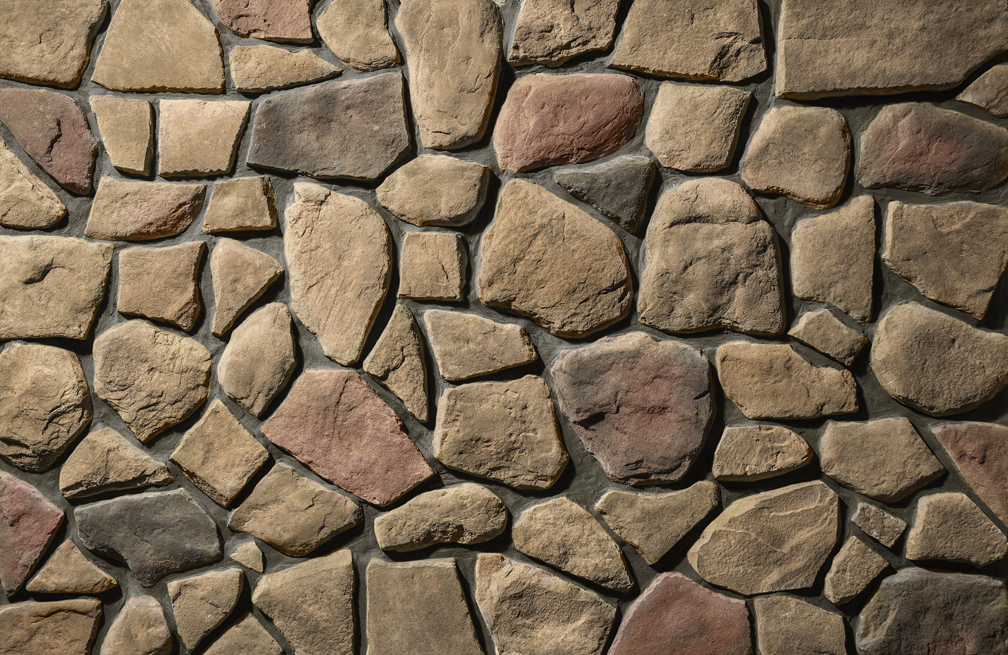 Fieldstone Shenandoah with Brown Grout