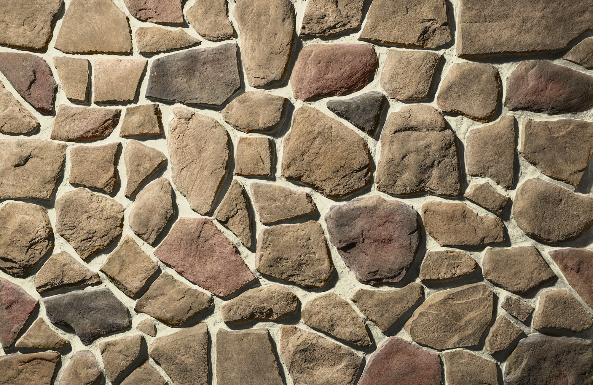 Fieldstone Shenandoah with Buff Grout