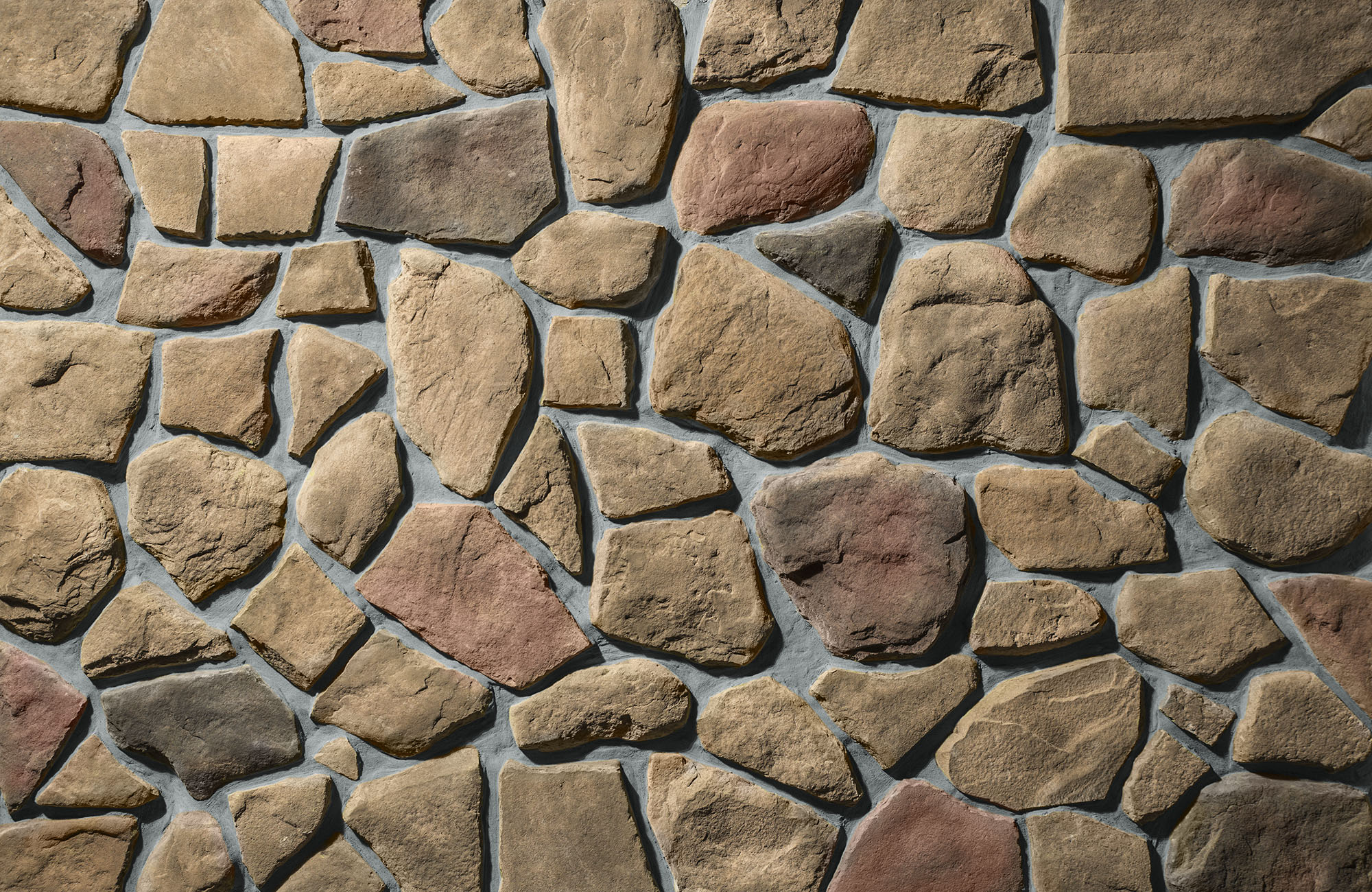 Fieldstone Shenandoah with Gray Grout