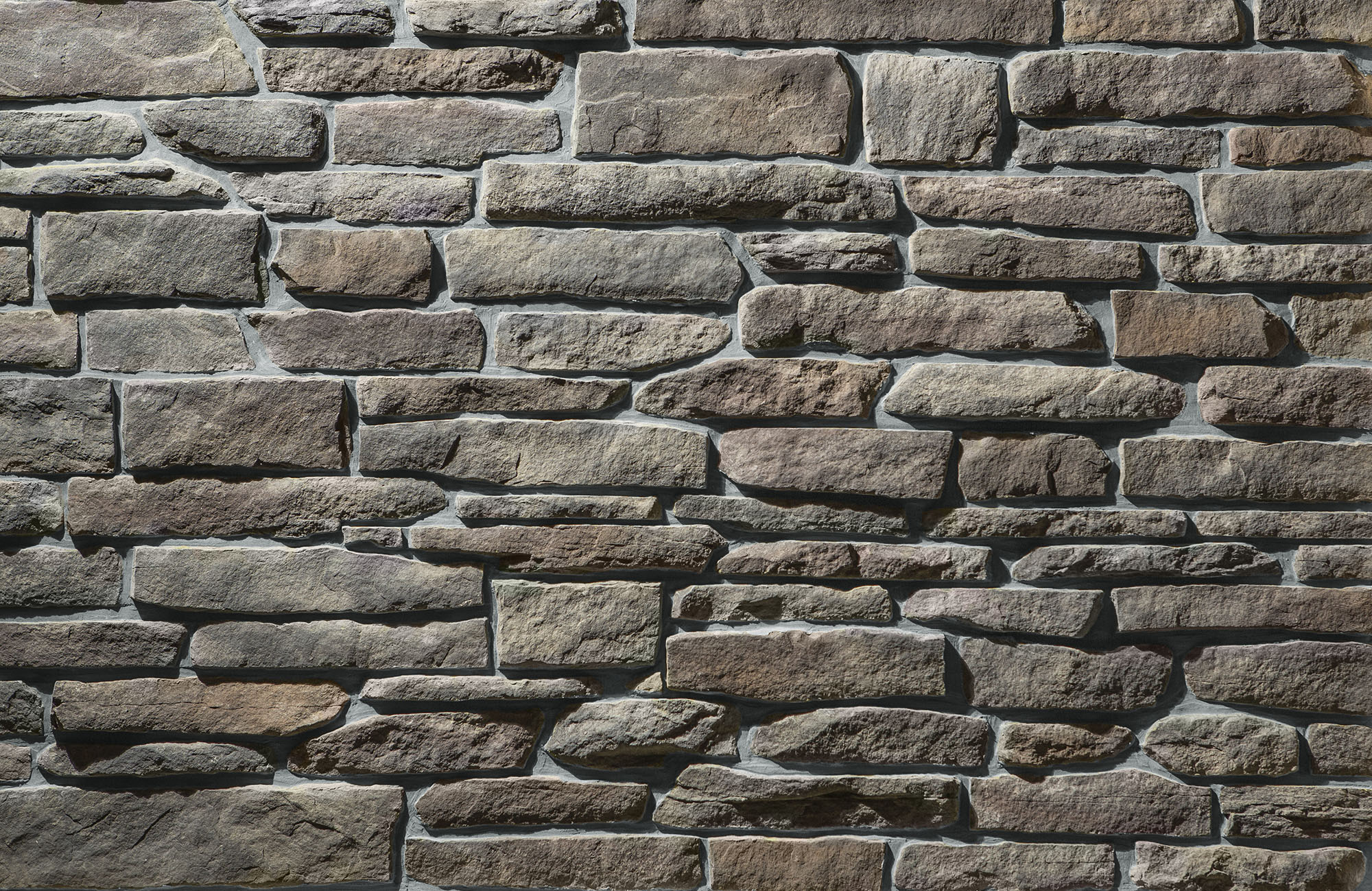 Ledgestone Southbriar with Gray Grout