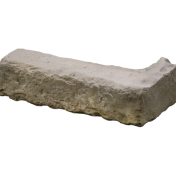 {Isolated image of a ProVia Chisel Cut­™ Manufactured Stone Corner Accessory}