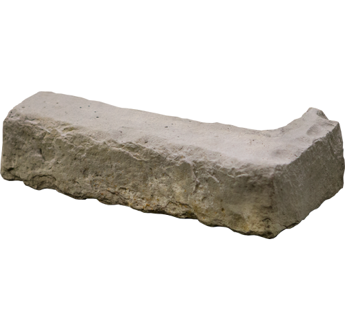 Isolated image of a ProVia Chisel Cut™ Manufactured Stone Corner Accessory