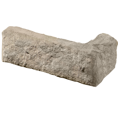 Isolated image of a ProVia Edge Cut™ Manufactured Stone Corner Accessory