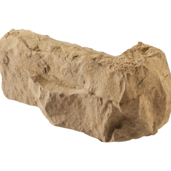 {Isolated image of a ProVia Ledgestone Manufactured Stone Corner Accessory}