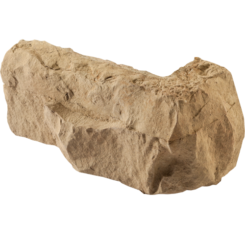Isolated image of a ProVia Ledgestone Manufactured Stone Corner Accessory