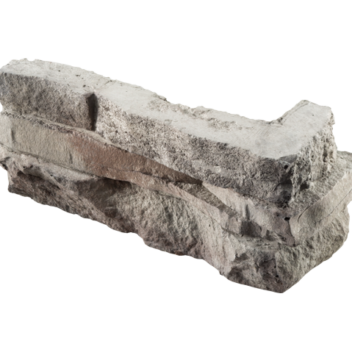 {Isolated image of a ProVia Limestone Manufactured Stone Corner Accessory}