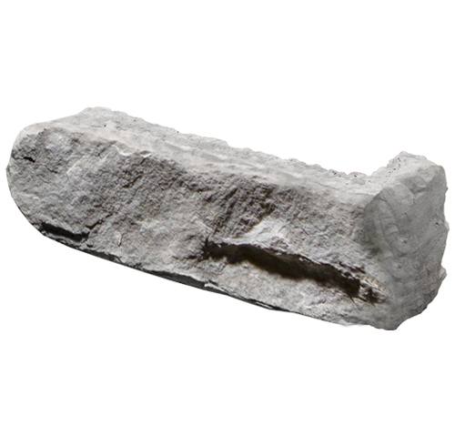 Isolated image of a ProVia Ridge Cut™ Manufactured Stone Corner Accessory