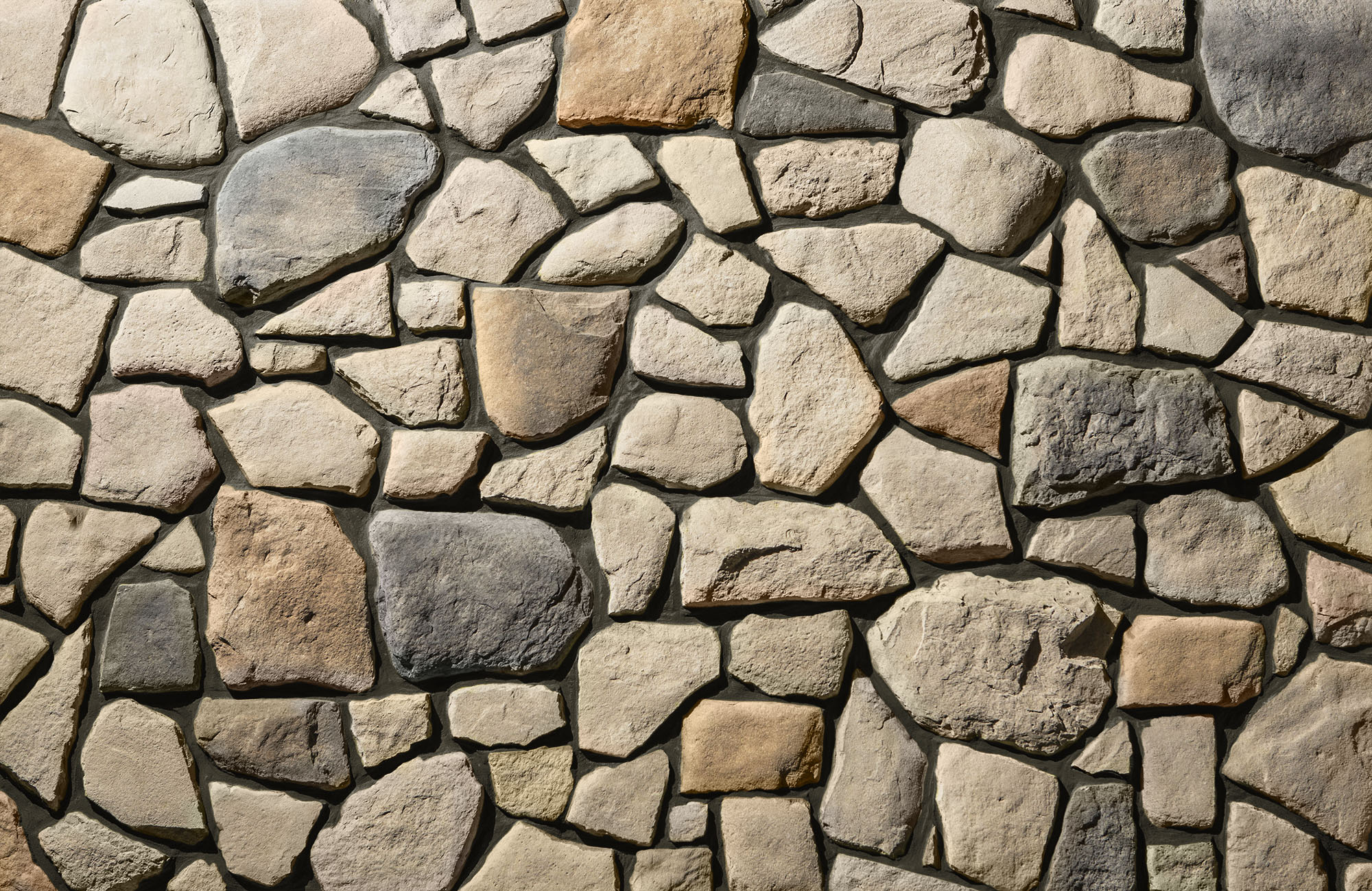 Fieldstone Strathmore with Brown Grout