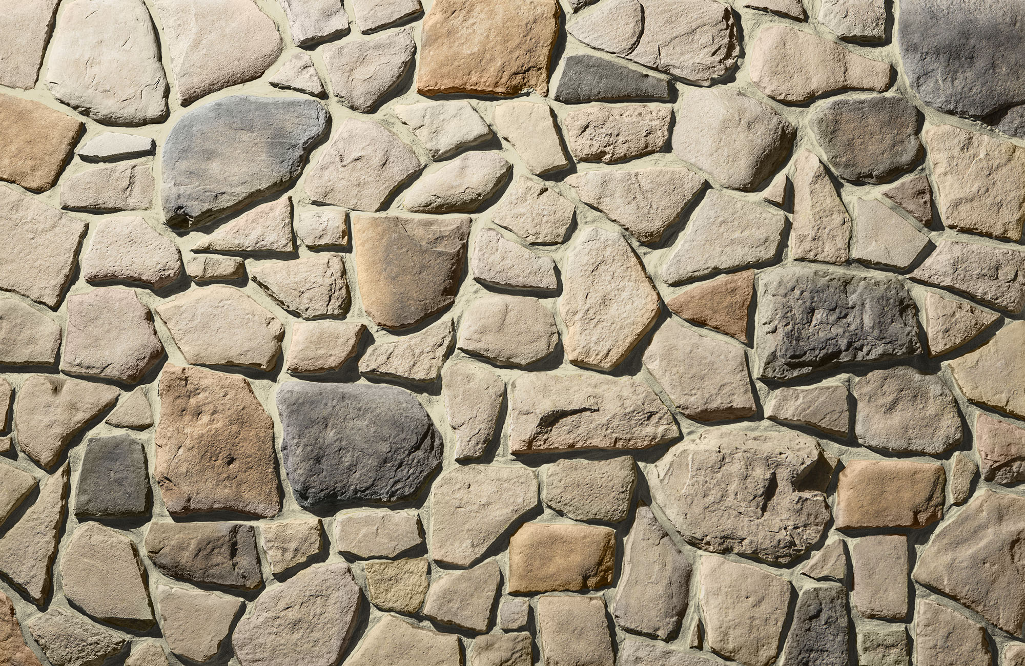 Fieldstone Strathmore with Buff Grout