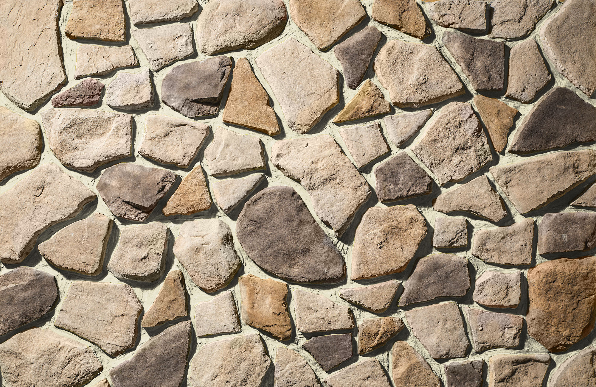 Fieldstone Top Rock with Buff Grout