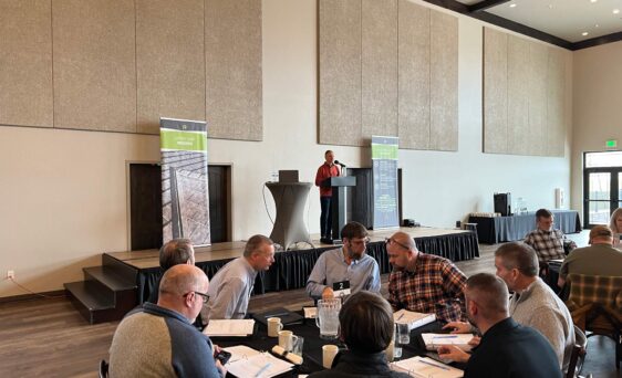 {ProVia President and CEO Brian Miller speaking at the Leadership Summit 2023}