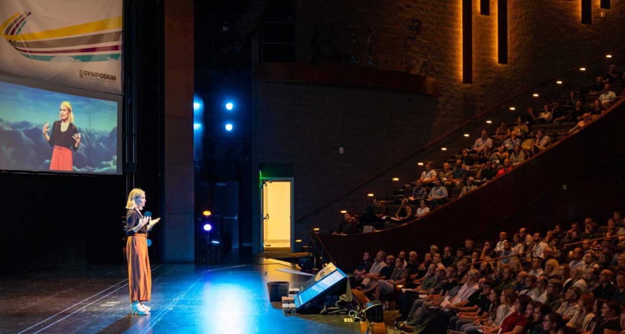 {Liz Forkin Bohannon presenting at the 2022 Leadership Symposium, an annual event that offers leadership inspiration, ideas, and insights}