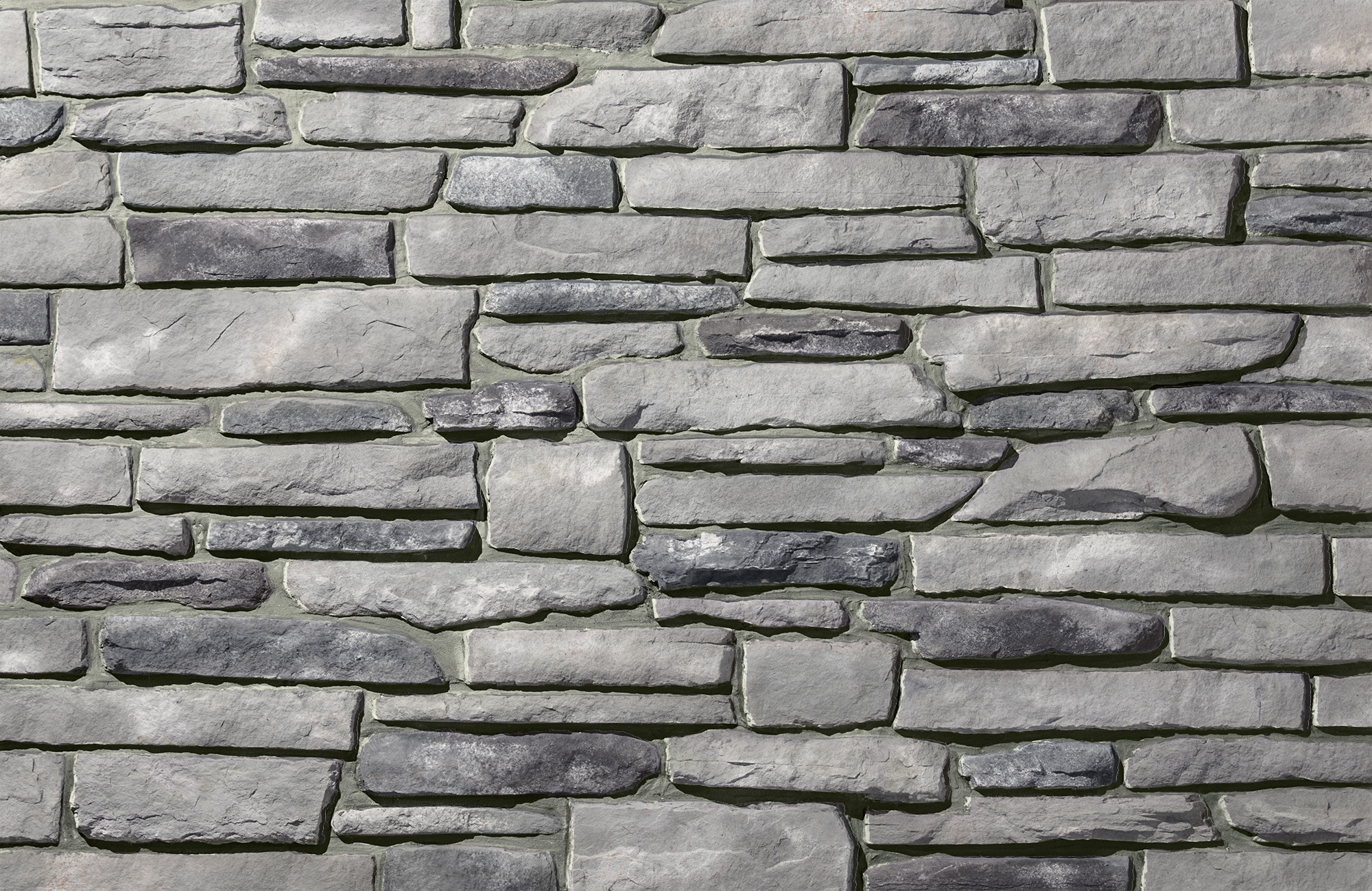 Ledgestone Mystic with White Grout