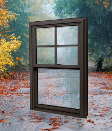 {Rustic Bronze Double Hung Window}