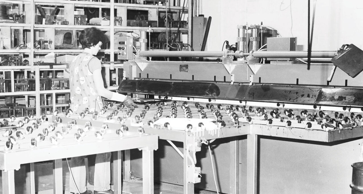 {Sugarcreek Industries Historic Production Photo}
