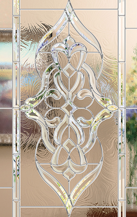 Symphony decorative front door glass or glass for decorative windows