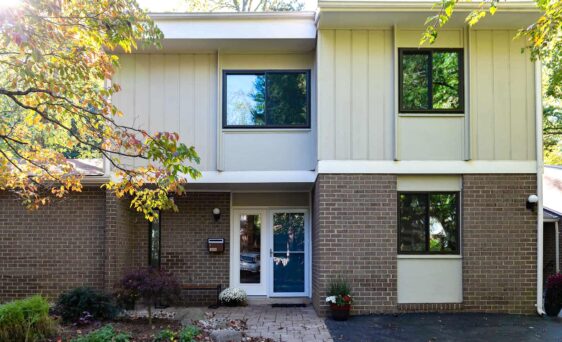 {ProVia's Endure vinyl replacement windows in Model Remodel home renovation project}