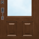 Isolated illustration of a Signet® 440-2P Colonial-Style Door with clear glass