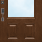{Isolated illustration of a Signet® 440-2P Colonial-Style Door with clear glass}
