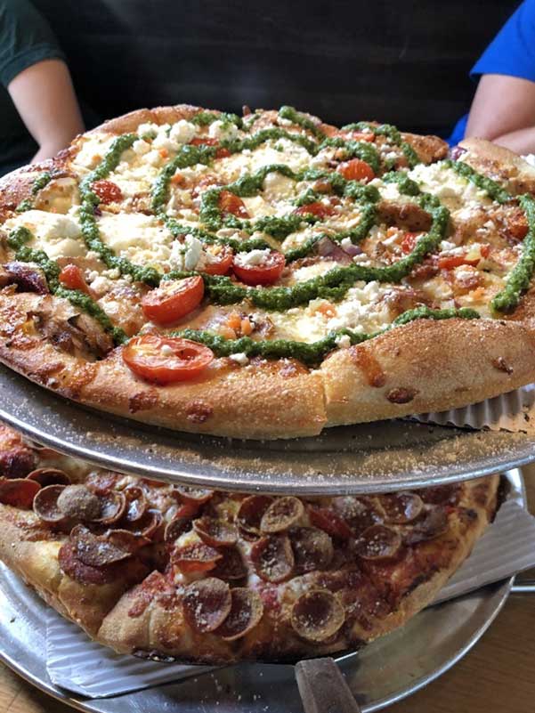 ProVia's Corporate Relations team enjoys Park Street Pizza together to foster a strong team culture