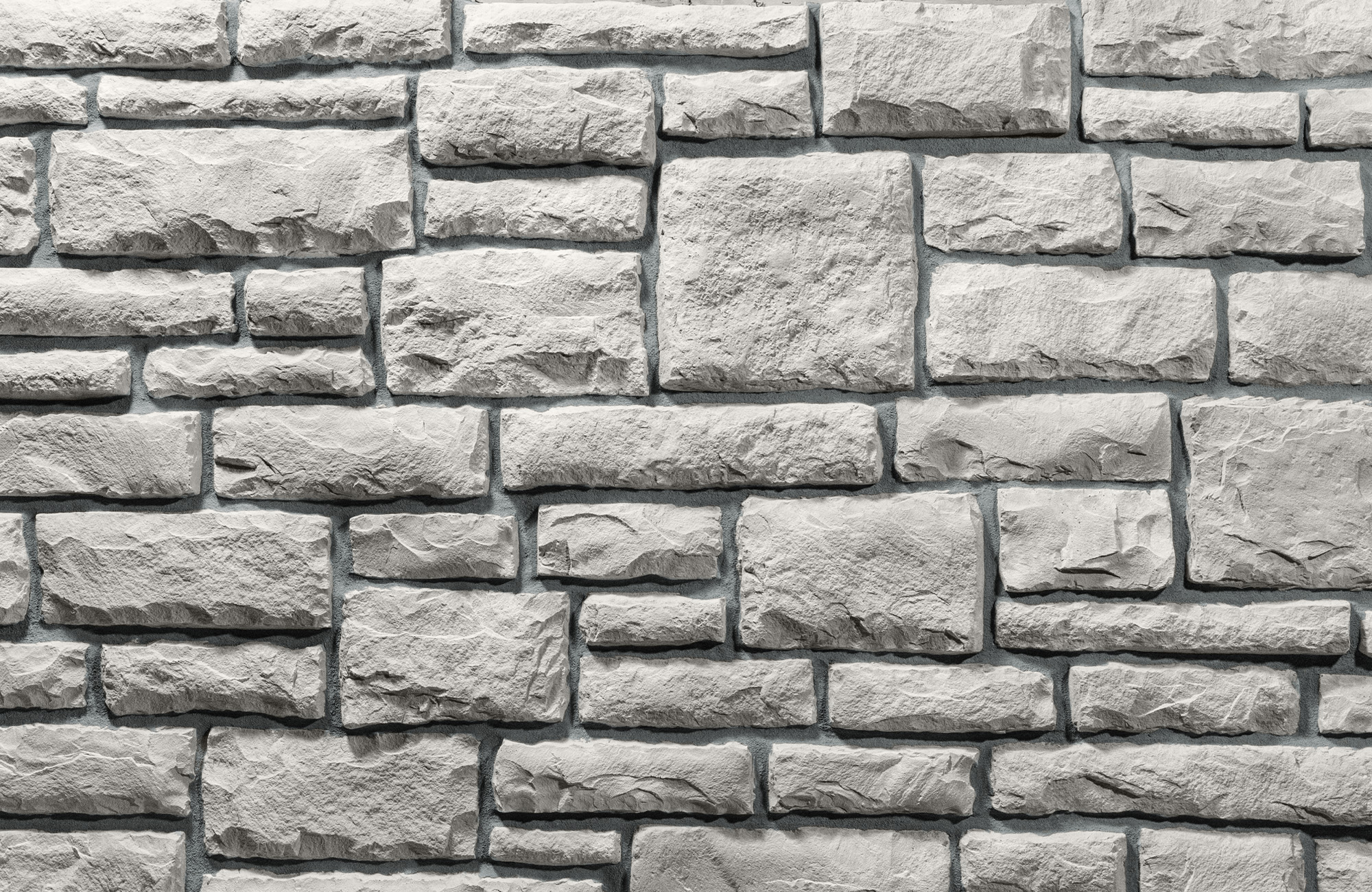Limestone Vail with Gray Grout