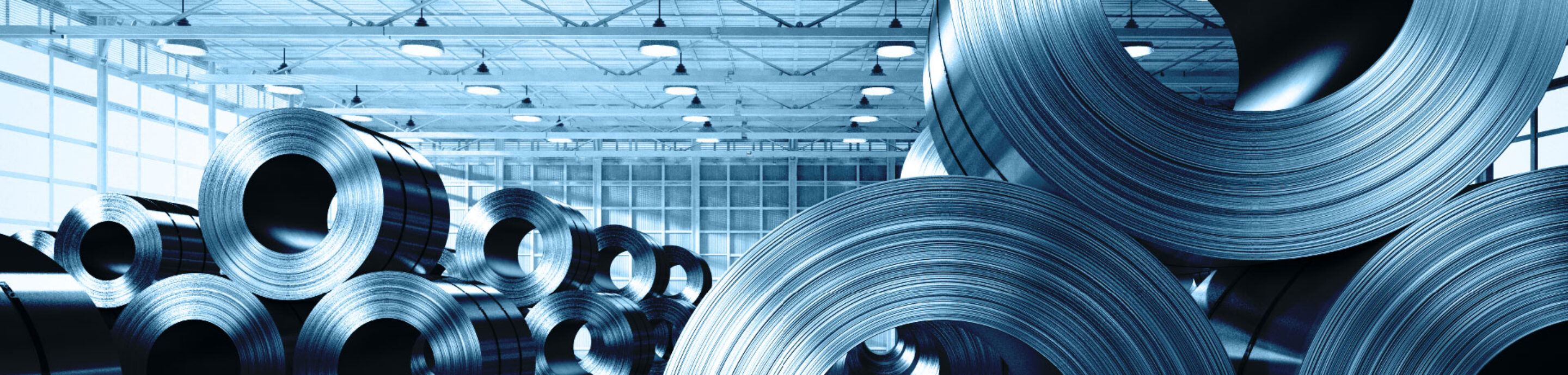 Graphic of steel rolls illustrating ProVia 49% more steel in durable steel entry doors