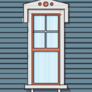 Illustration of one of ProVia's windows that would be suitable for a Victorian style home, example of how Victorian window styles can be bold in color