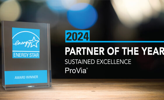 {Crystal award showing that ProVia earned 2024 Energy Star Partner of the Year}
