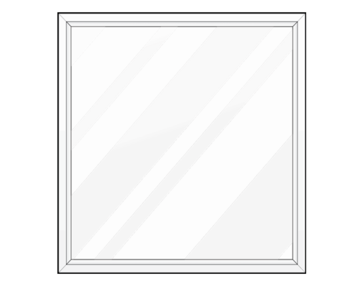 {Grayscale line art, illustration of picture windows}