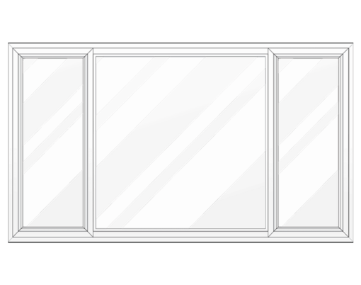Grayscale line art, illustration of sliding windows