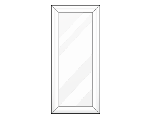 {Isolated illustration of a ProVia fixed casement window}