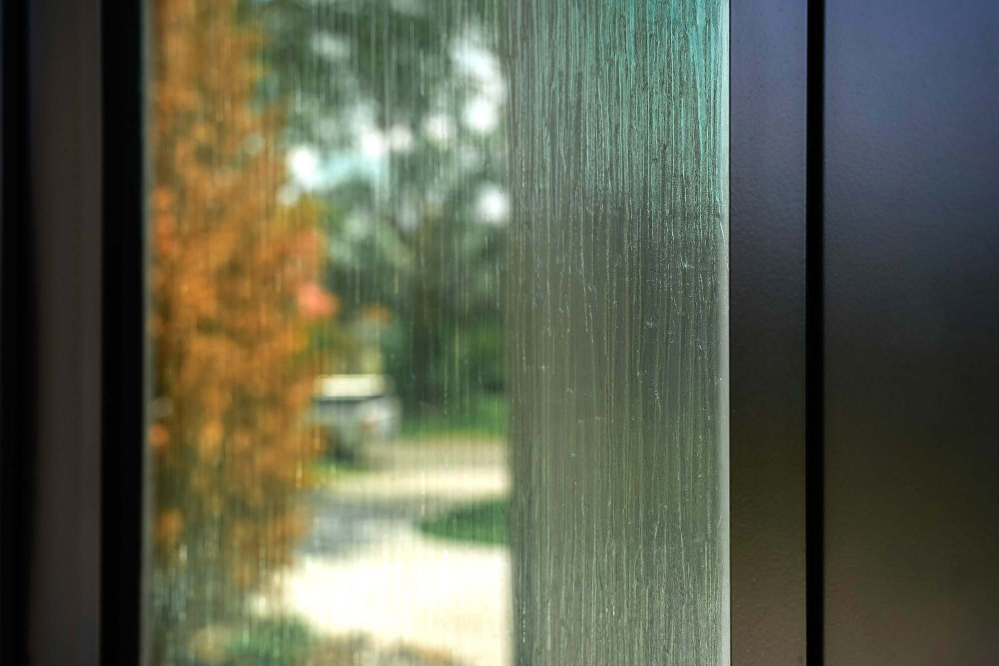 Legacy™ Smooth Steel Entry Door with Waterfall Privacy Glass