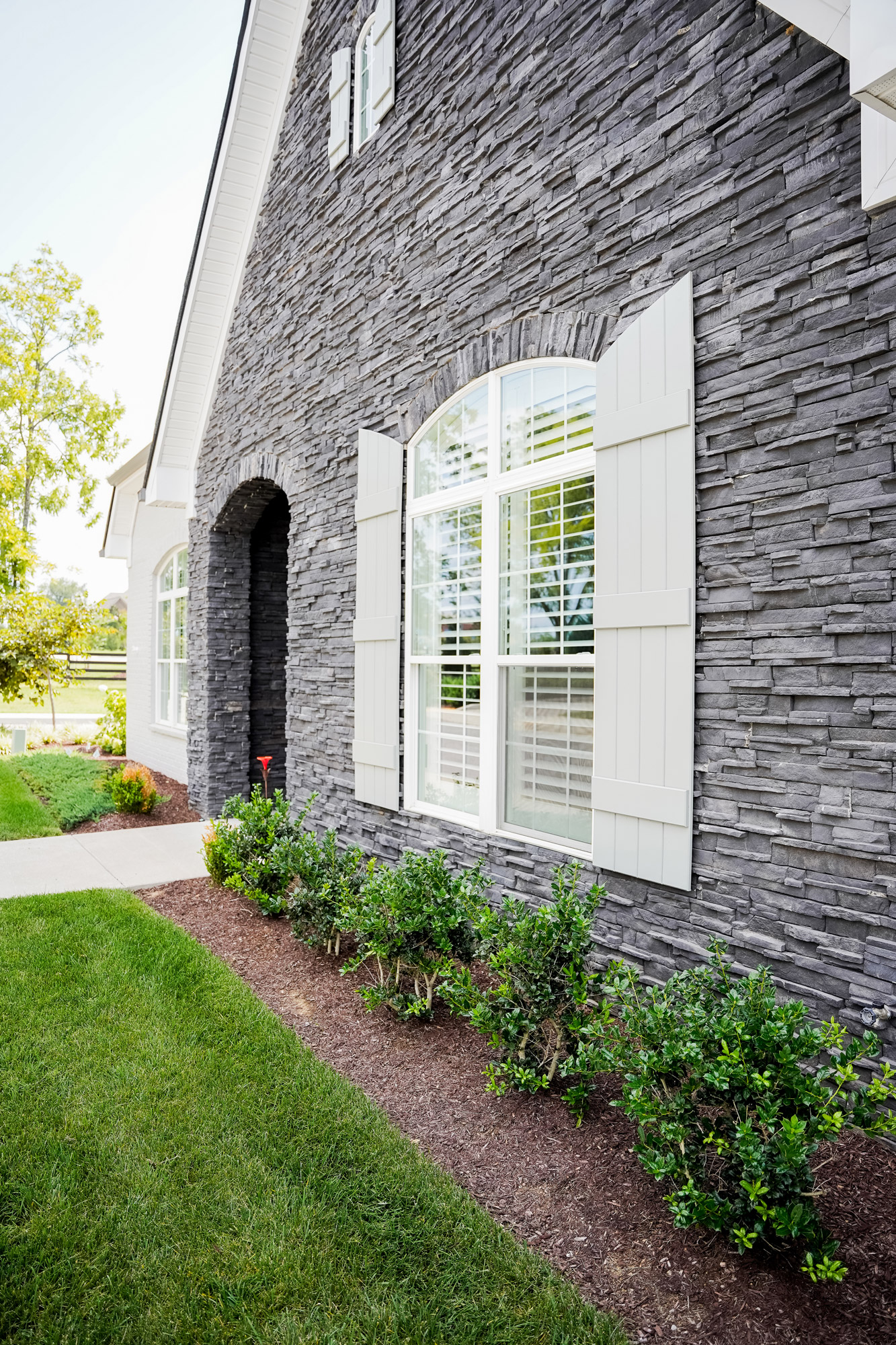 PrecisionFit™ Sage Gray Manufactured Stone Exterior