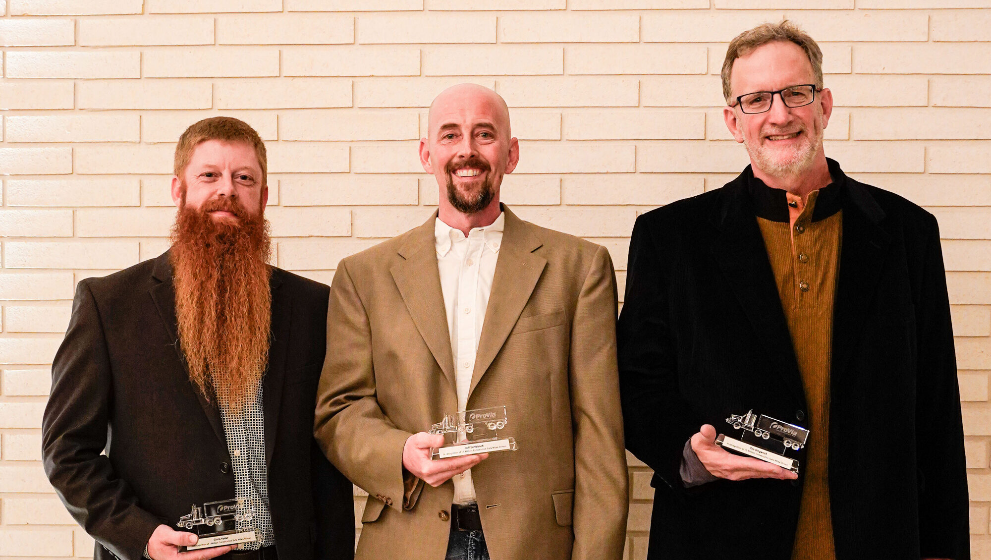 ProVia Truck Drivers Inducted Into Million Mile Club