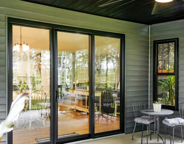 Endure™ 3-Lite Sliding Patio Door in Coal Black