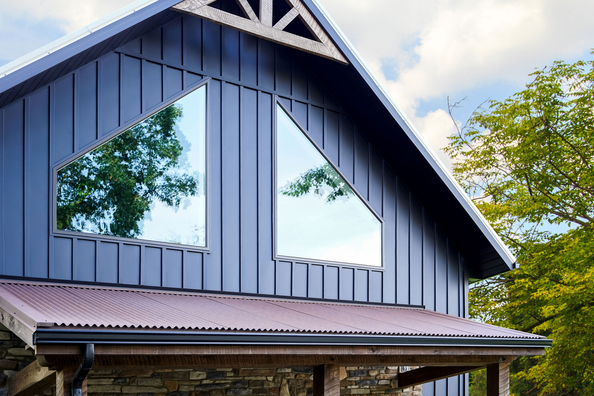 Endure™ Shaped Windows in Classic Bronze