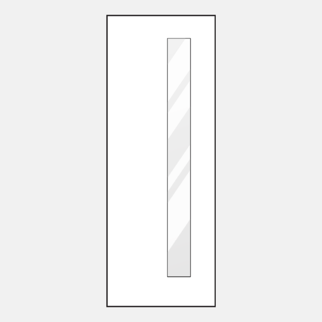 Line drawing of a ProVia 111 8-foot entry door style