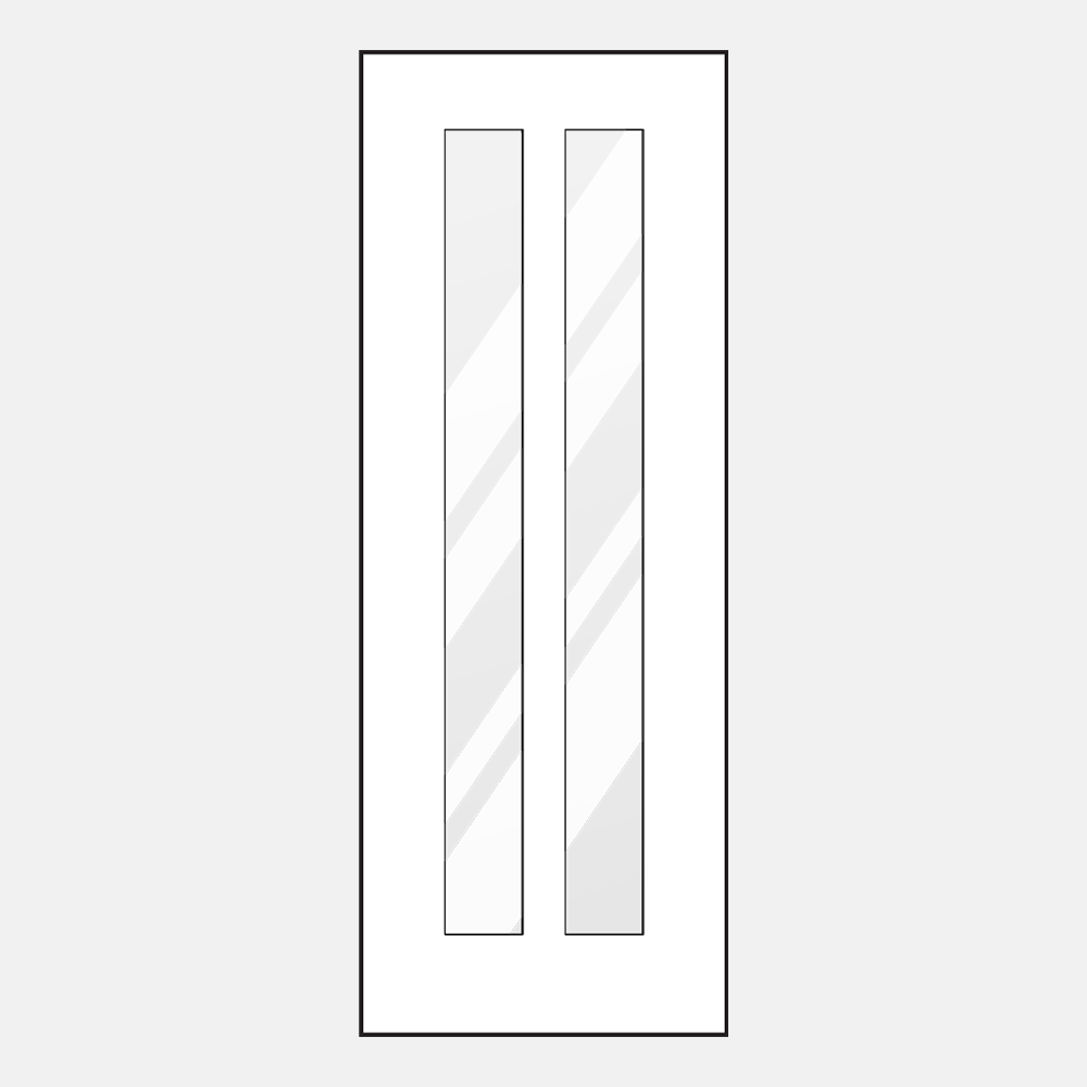 Line art of ProVia 8-foot entry door style 112