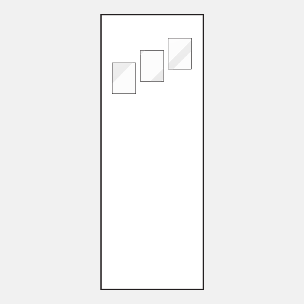 Line drawing of a ProVia 306 8-foot entry door style