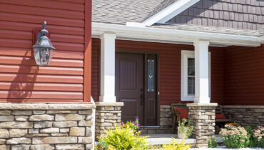 {Harvest Red Vinyl Siding}