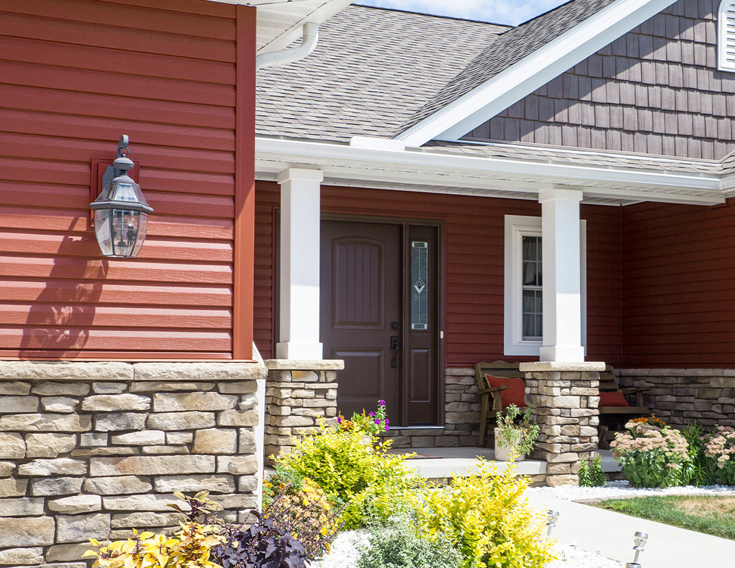 Harvest Red Vinyl Siding