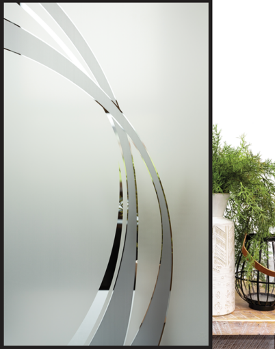 {ProVia Breeze silk screen glass design}