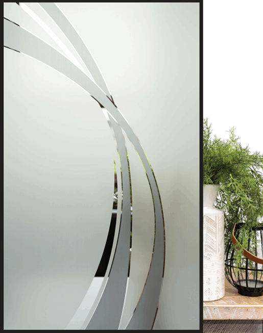 ProVia Breeze silk screen glass design