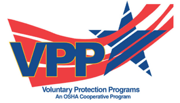 {Logo for the Voluntary Protection Program by the Occupational Safety and Health Administration (OSHA)}