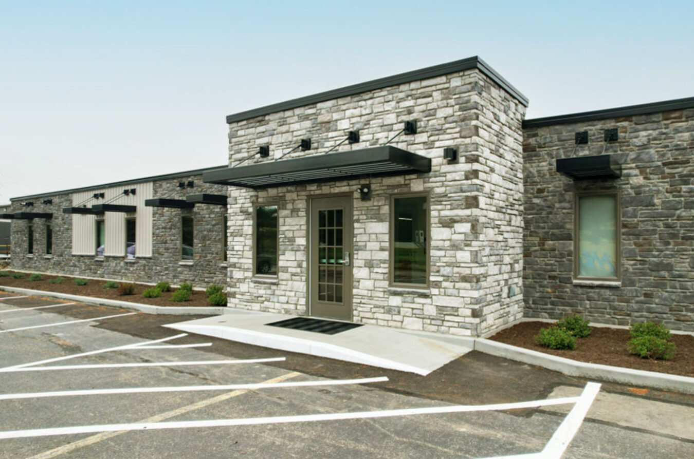 Street view of the ProVia® Insulated Glass production facility in Baltic, Ohio