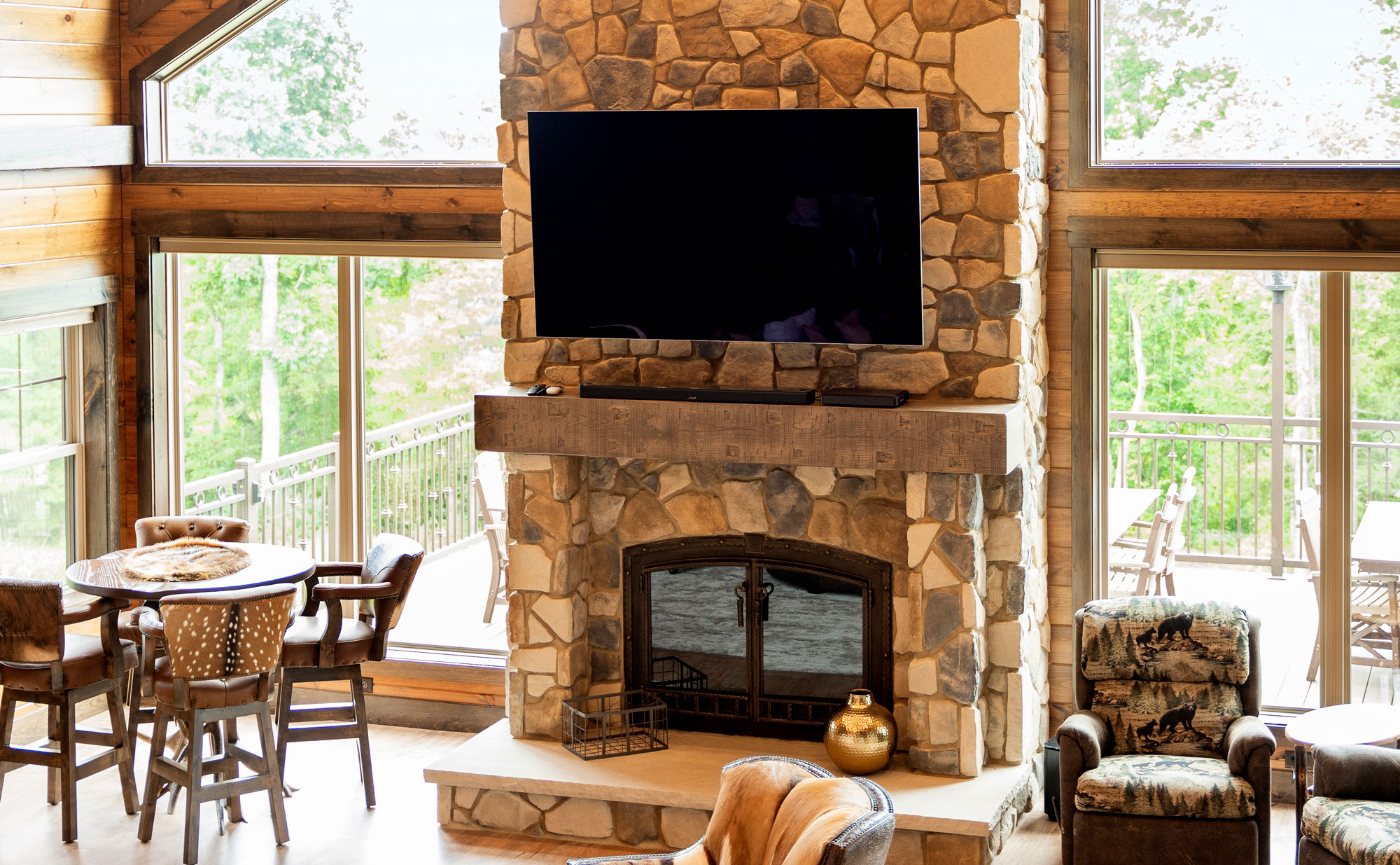 Fieldstone Strathmore Manufactured Stone Fireplace