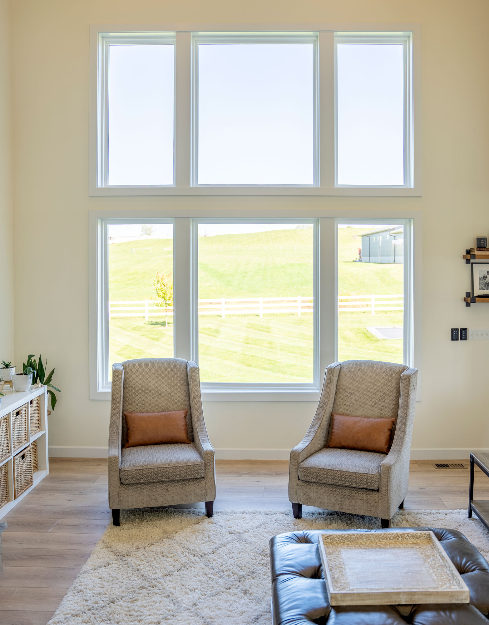 Interior view of ProVia® Endure™ Picture Windows in White