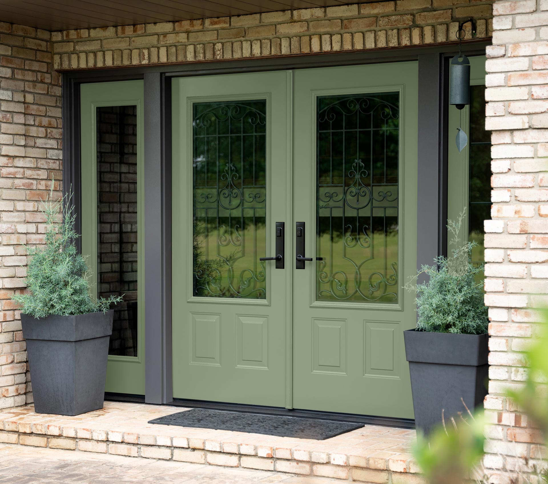 Legacy™ Smooth 440-2P French Doors in Pistachio
