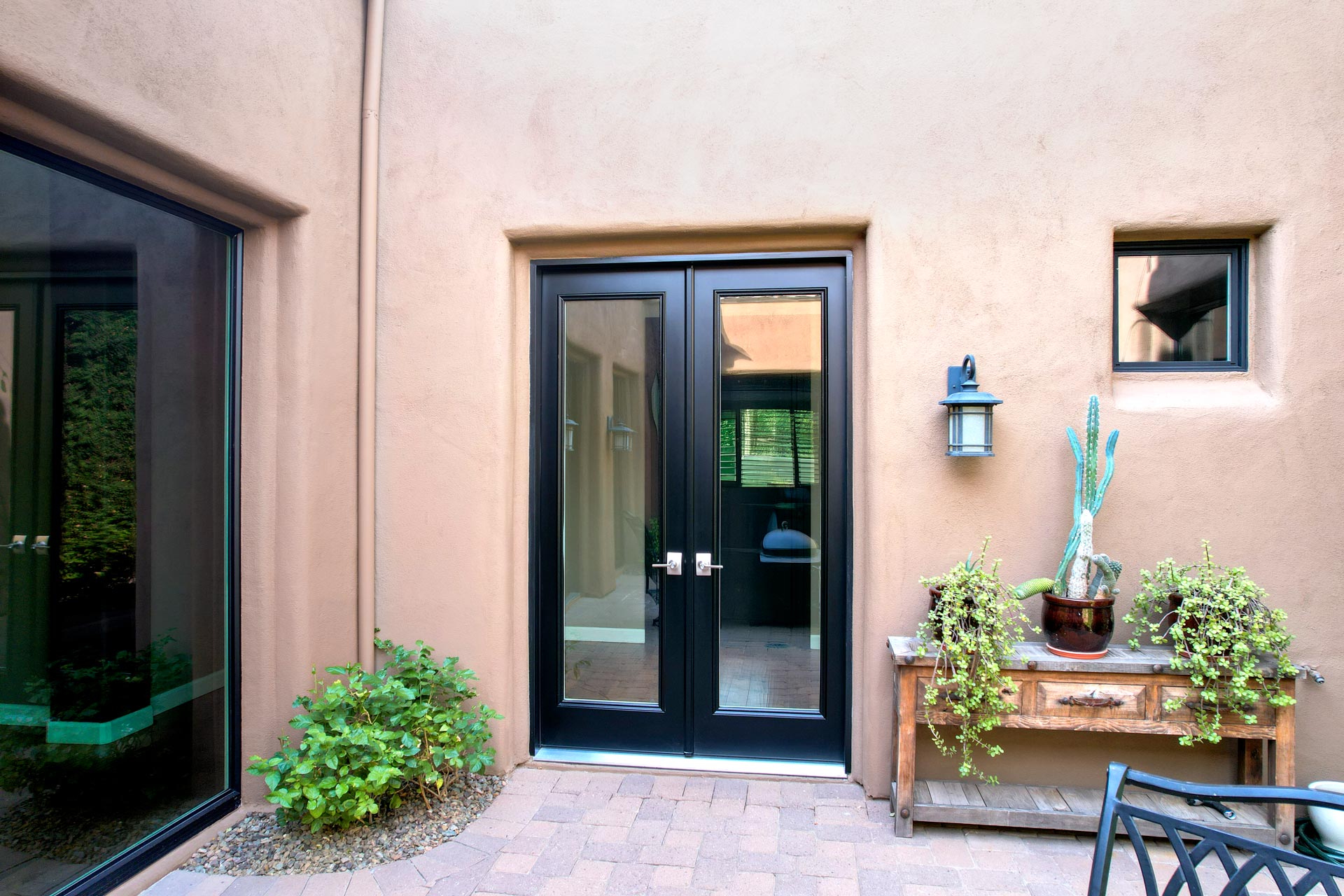 Legacy™ Smooth Steel 460 8' French Doors in Coal Black