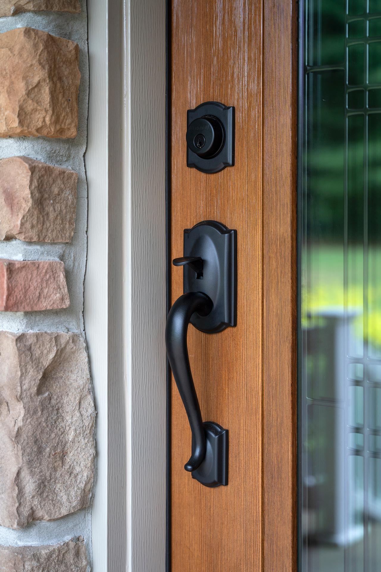 Schlage® Camelot Entry Door Hardware in Black